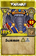 Wizard101 Myth spell card: Vassanji, Spell ID 1051