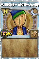 Wizard101 Moon spell card: Minions - Moth-Amon, Spell ID 1953