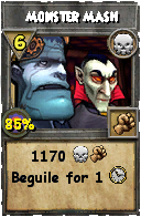 Wizard101 Death spell card: Monster Mash, Spell ID 1943