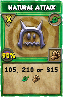 Wizard101 Life spell card: Natural Attack, Spell ID 1715