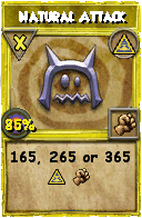 Wizard101 Myth spell card: Natural Attack, Spell ID 1634