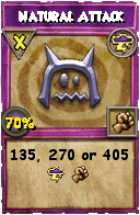 Wizard101 Storm spell card: Natural Attack, Spell ID 1588