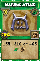 Wizard101 Life spell card: Natural Attack, Spell ID 1693