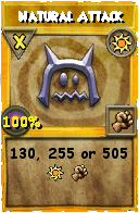 Wizard101 Sun spell card: Natural Attack, Spell ID 1354