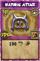 Wizard101 Storm spell card: Natural Attack, Spell ID 1310
