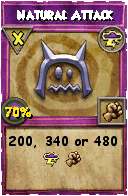 Wizard101 Storm spell card: Natural Attack, Spell ID 1048