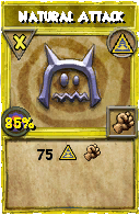 Wizard101 Myth spell card: Natural Attack, Spell ID 1126