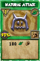 Wizard101 Life spell card: Natural Attack, Spell ID 1808