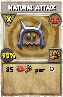Wizard101 Balance spell card: Natural Attack, Spell ID 1505