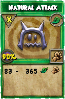 Wizard101 Life spell card: Natural Attack, Spell ID 1545