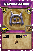 Wizard101 Storm spell card: Natural Attack, Spell ID 1351