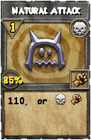 Wizard101 Death spell card: Natural Attack, Spell ID 1035