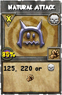 Wizard101 Death spell card: Natural Attack, Spell ID 1044
