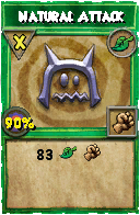 Wizard101 Life spell card: Natural Attack, Spell ID 1549