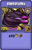 Wizard101 Storm spell card: Krokopatra, Spell ID 1041