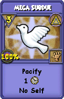 Wizard101 Myth spell card: Mega Subdue, Spell ID 1359