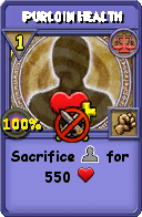 Wizard101 Balance spell card: Purloin Health, Spell ID 1787