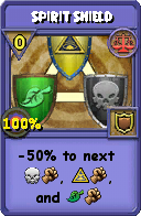 Wizard101 Balance spell card: Spirit Shield, Spell ID 1870