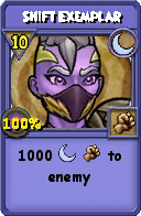 Wizard101 Moon spell card: Shift Exemplar, Spell ID 1268