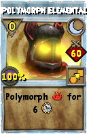 Wizard101 Moon spell card: Polymorph Elemental, Spell ID 1875