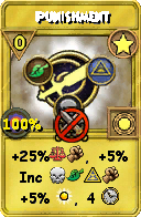 Wizard101 Star spell card: Punishment, Spell ID 1070