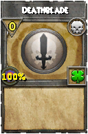 Wizard101 Death spell card: Deathblade, Spell ID 1810