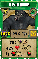 Wizard101 Life spell card: Levin Bruin, Spell ID 1803