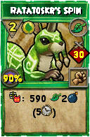 Wizard101 Life spell card: Ratatoskr's Spin, Spell ID 1644