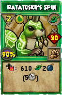 Wizard101 Life spell card: Ratatoskr's Spin, Spell ID 1642