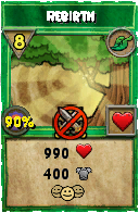Wizard101 Life spell card: Rebirth, Spell ID 1460