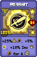 Wizard101 Star spell card: Reliquary, Spell ID 1486