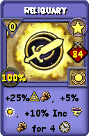 Wizard101 Star spell card: Reliquary, Spell ID 1485