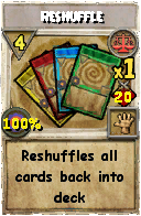 Wizard101 Balance spell card: Reshuffle, Spell ID 1396