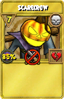 Wizard101 Death spell card: Scarecrow, Spell ID 1190