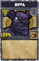 Wizard101 Shadow spell card: Nova, Spell ID 1601
