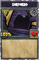 Wizard101 Shadow spell card: Shepherd, Spell ID 1781