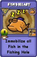 Wizard101 Fishing spell card: Fish Lullaby, Spell ID 1365