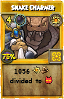 Wizard101 Sun spell card: Snake Charmer, Spell ID 1520