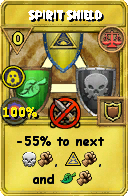 Wizard101 Balance spell card: Spirit Shield, Spell ID 1973