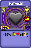 Wizard101 Star spell card: Pathogen, Spell ID 1929