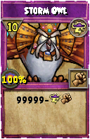 Wizard101 Storm spell card: Storm Owl, Spell ID 1612