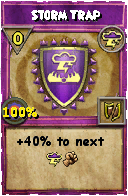 Wizard101 Storm spell card: Storm Trap, Spell ID 1063