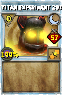 Wizard101 Moon spell card: Titan Experiment 291, Spell ID 1513