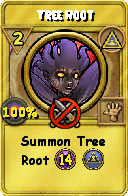 Wizard101 Myth spell card: Tree Root, Spell ID 1892