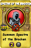 Wizard101 Myth spell card: Spectre of the Brocken, Spell ID 1652