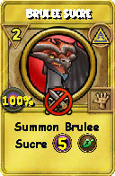 Wizard101 Myth spell card: Brulee Sucre, Spell ID 1904