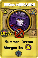 Wizard101 Myth spell card: Dream Morganthe, Spell ID 1899