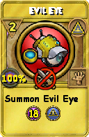 Wizard101 Myth spell card: Evil Eye, Spell ID 1709