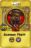 Wizard101 Myth spell card: Phett, Spell ID 1972