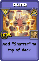 Wizard101 Myth spell card: Shatter, Spell ID 1905